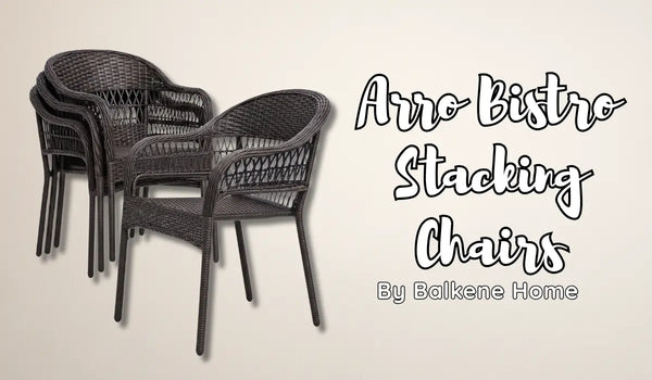 Arro-Bistro-Stacking-Chairs-Mocha-Wicker-Construction Fire Sense/Balkene Home