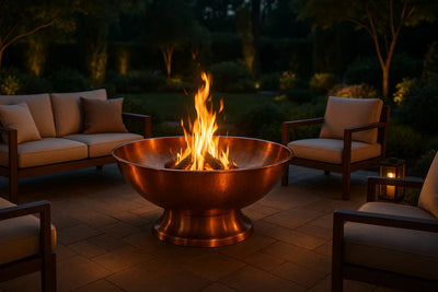 Best-Copper-Fire-Pits-for-Stylish-Outdoor-Spaces Fire Sense/Balkene Home