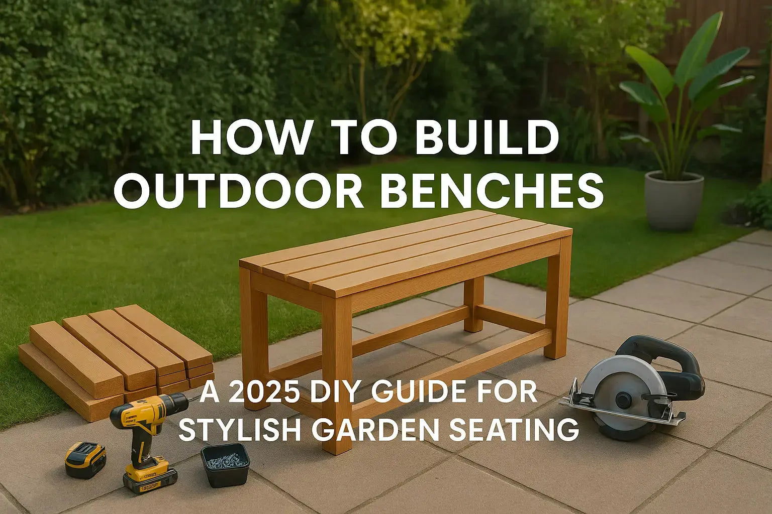 How-To-Build-Outdoor-Benches-A-2025-DIY-Guide-For-Stylish-Garden-Seating Fire Sense/Balkene Home