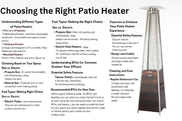 Patio Heater Buying Guide: 5 Key Factors to Consider