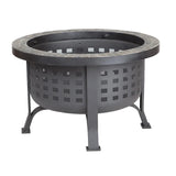 Alpina Round Slate Top Fire Pit Fire Sense