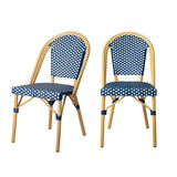 Arles French Bistro Wicker Chair – 2pk Balkene Home