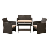 Ashville Wicker Patio Set Balkene Home