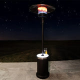 Aspect Living Mocha Finish Patio Heater with LED Table Fire Sense/Balkene Home