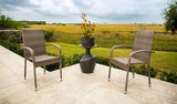 Apect Living Morgan Outdoor Wicker Chair 2-Pack, Weathered Gray Fire Sense/Balkene Home