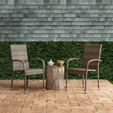 Apect Living Morgan Outdoor Wicker Chair 2-Pack, Weathered Gray Fire Sense/Balkene Home