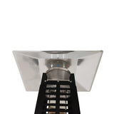 Modern Pyramid Flame Patio Heater, Black Fire Sense/Balkene Home