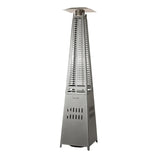 Modern Pyramid Flame Patio Heater, Black Fire Sense/Balkene Home