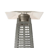 Modern Pyramid Flame Patio Heater, Black Fire Sense/Balkene Home