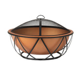 Barzelonia Copper-Look Wood-Burning Fire Pit - Fire Sense/Balkene Home