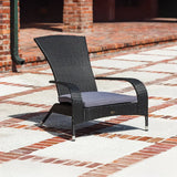 Black Coconino Wicker Chair Balkene Home