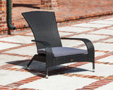 Black Coconino Wicker Chair - Fire Sense/Balkene Home