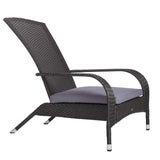 Black Coconino Wicker Chair - Fire Sense/Balkene Home