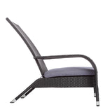 Black Coconino Wicker Chair - Fire Sense/Balkene Home