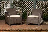 Bondi Deluxe Armchair in Mocha Wicker - Fire Sense/Balkene Home