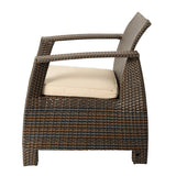 Bondi Deluxe Armchair in Mocha Wicker - Fire Sense/Balkene Home