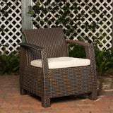 Bondi Deluxe Armchair in Mocha Wicker - Fire Sense/Balkene Home