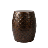 Braga Metal Stool-Table-Planter in Copper Finish - Fire Sense/Balkene Home