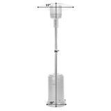 Commercial Series Patio Heater in Ash and Stainless Steel - Fire Sense/Balkene Home