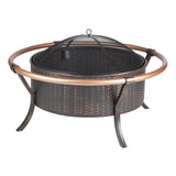 Copper Rail Fire Pit - Fire Sense/Balkene Home