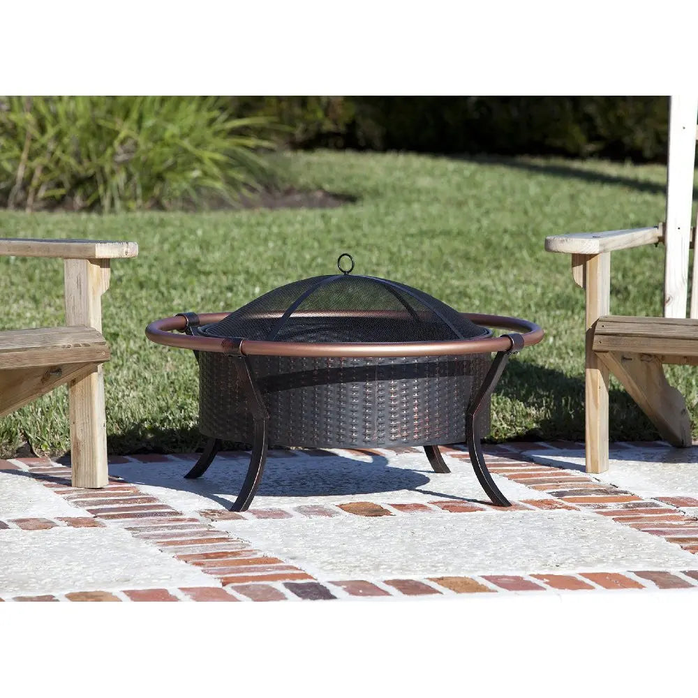 Fire Sense Copper Rail Fire Pit Wood Fire Pits | Fire Sense/Balkene