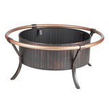 Copper Rail Fire Pit - Fire Sense/Balkene Home