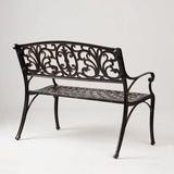 Decatur Cast-Aluminum Patio Bench - Fire Sense/Balkene Home