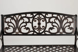 Decatur Cast-Aluminum Patio Bench - Fire Sense/Balkene Home