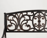 Decatur Cast-Aluminum Patio Bench - Fire Sense/Balkene Home