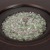 Fire Glass in Crystal Clear Half-Round Droplets (4.4 LB) - Fire Sense/Balkene Home