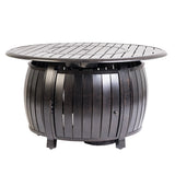 Grand Cooper 44" Round Aluminum Convertible Gas Fire Pit Table - Fire Sense/Balkene Home