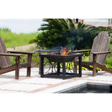 Hammer Tone Bronze Finish Cocktail Table Fire Pit - Fire Sense/Balkene Home