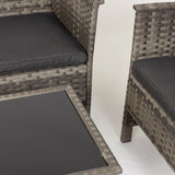 Jareth Wicker Patio Set in Gray - Fire Sense/Balkene Home