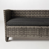 Jareth Wicker Patio Set in Gray