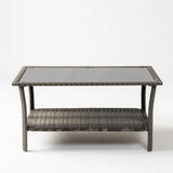 Jareth Wicker Patio Set in Gray - Fire Sense/Balkene Home