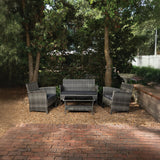 Jareth Wicker Patio Set in Gray