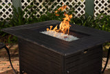 Longmont 48" Rectangular Aluminum Convertible Gas Fire Pit Table - Fire Sense/Balkene Home