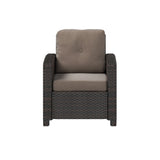 Miles Club Chair in Mocha Wicker - Fire Sense/Balkene Home