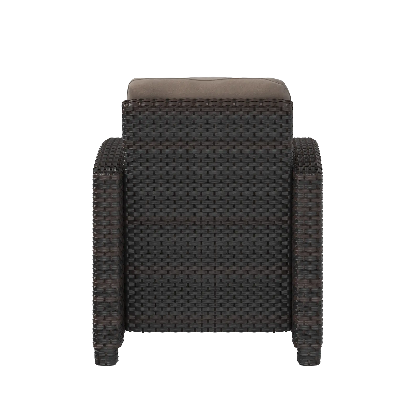 Miles Club Chair in Mocha Wicker - Fire Sense/Balkene Home