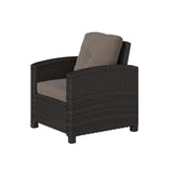 Miles Club Chair in Mocha Wicker - Fire Sense/Balkene Home