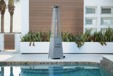 Modern Pyramid Flame Patio Heater in Platinum (Costco.com exclusive) Fire Sense