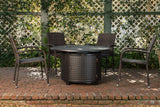 Morgan Outdoor Wicker Stacking Chairs - Mocha - Set of 4 - Fire Sense/Balkene Home