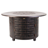 Perissa Woven Aluminum LPG Fire Pit Fire Sense