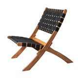 Sava Indoor-Outdoor Folding Chair in Black Webbing - Fire Sense/Balkene Home