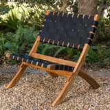 Sava Indoor-Outdoor Folding Chair in Black Webbing - Fire Sense/Balkene Home