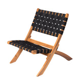 Sava Indoor-Outdoor Folding Chair in Black Webbing - Fire Sense/Balkene Home