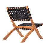 Sava Indoor-Outdoor Folding Chair in Black Webbing - Fire Sense/Balkene Home