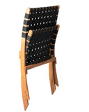 Sava Indoor-Outdoor Folding Chair in Black Webbing - Fire Sense/Balkene Home