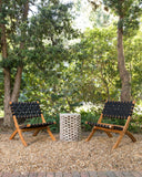 Sava Indoor-Outdoor Folding Chair in Black Webbing - Fire Sense/Balkene Home