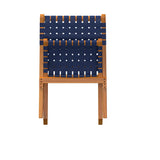 Sava Indoor-Outdoor Folding Chair in Navy Blue Webbing - Fire Sense/Balkene Home